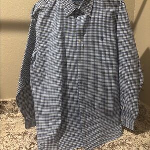 Polo Ralph Lauren Blue Plaid Button Down Shirt